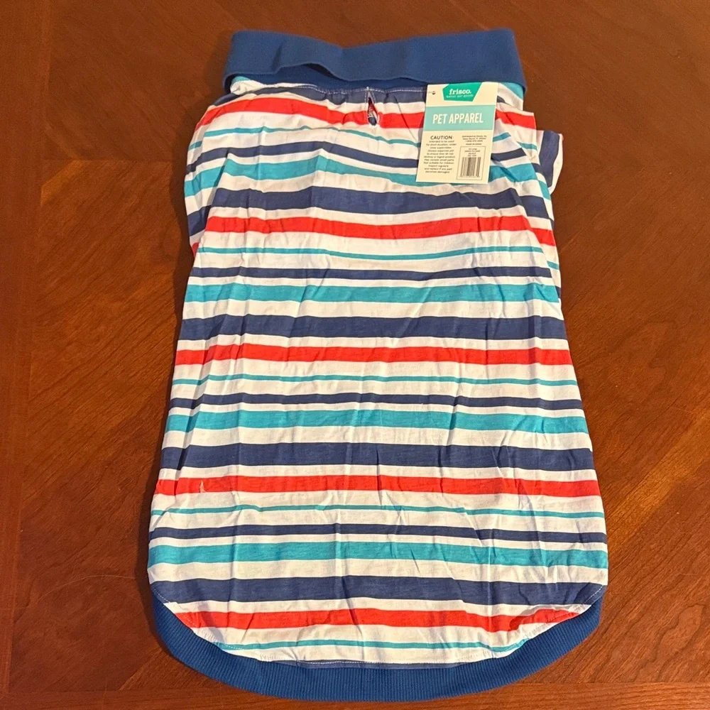 Striped Pet Apparel Shirt Size XX-Large